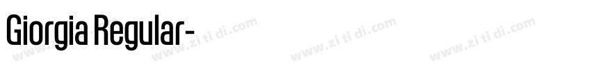 Giorgia Regular字体转换 Giorgia Regular字体转换